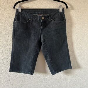 City Streets nautical Coastal Granny Vacation Bermuda Denim short Women’s 3 Blue